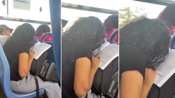 La joven recibió afectuosas palabras