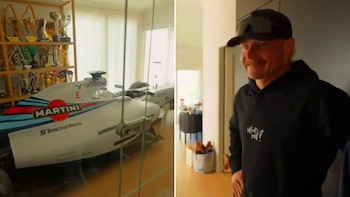 Un famoso piloto sorprendió al mostrar que tiene un Fórmula 1 en su living: “Pusimos el auto y después construimos la casa”