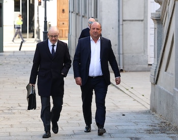 El empresario Claudio Rivas a su llegada al Tribunal Supremo (Marta Fernández / Europa Press)