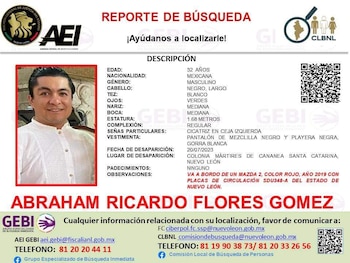 El hombre estuvo en la