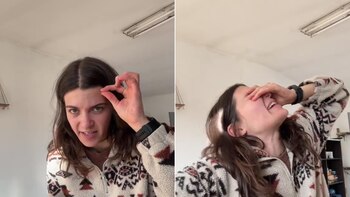 En el video, una joven