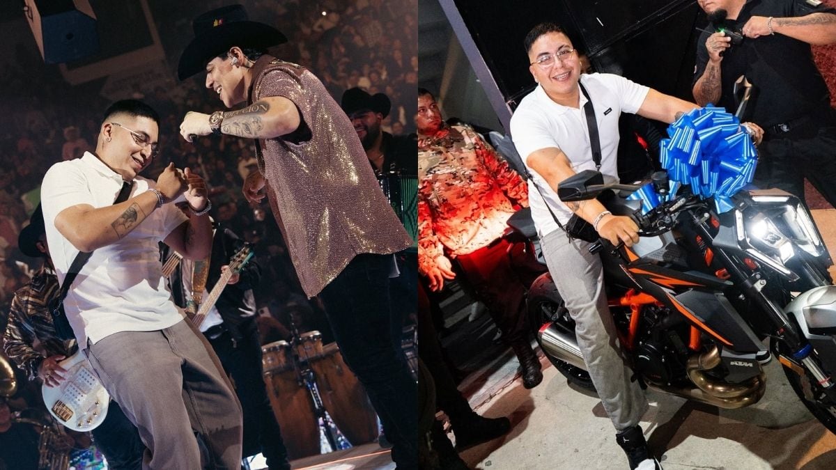 Un departamento en Tijuana y una moto de más de 400 mil pesos, los lujosos regalos de Eduin Caz a Ese Pérez (Redes Sociales)
