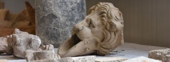 Reliquias encontradas en las excavaciones