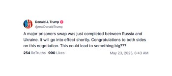 El mensaje de Donald Trump