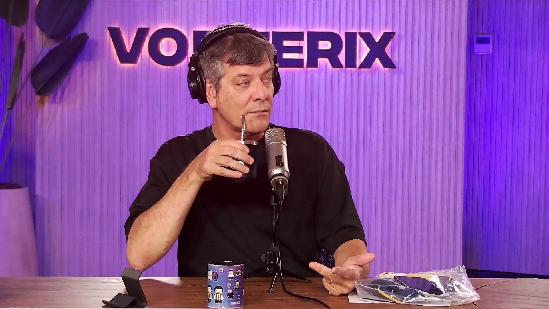 Mario Pergolini en los estudios de Vorterix, epsacio que cedió a la