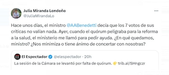 Julia Miranda denuncia estrategia política