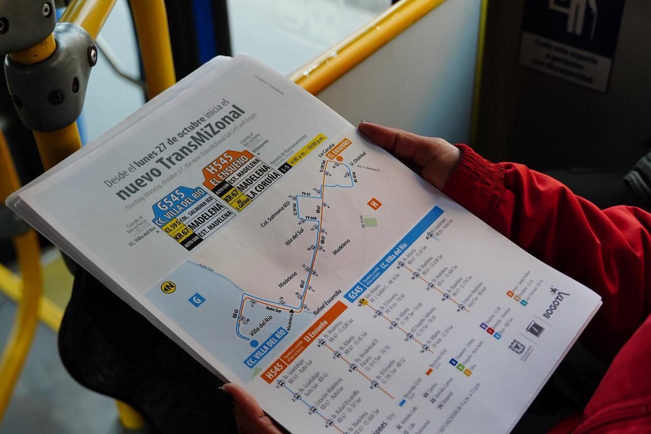 La nueva ruta TransMiZonal G545-H545 conecta Ciudad Bolívar y Bosa con el sistema troncal de TransMilenio en el sur de Bogotá - crédito TransMilenio