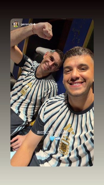 Festejos jugadores Argentina Suiza