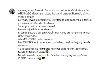 policial morto Florencio Varela