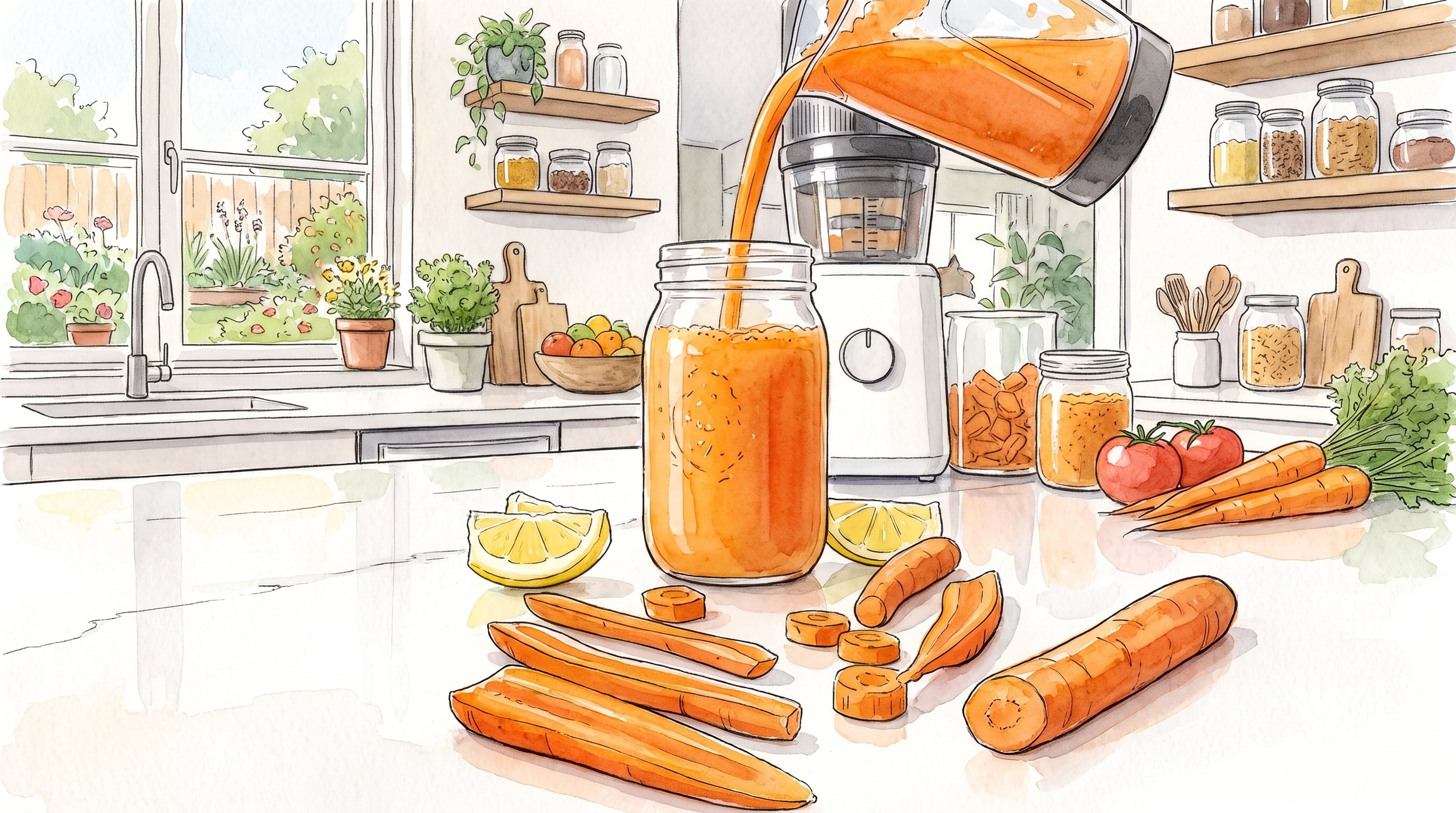 El jugo de zanahoria concentra agua, potasio y carotenoides. (Imagen Ilustrativa Infobae)