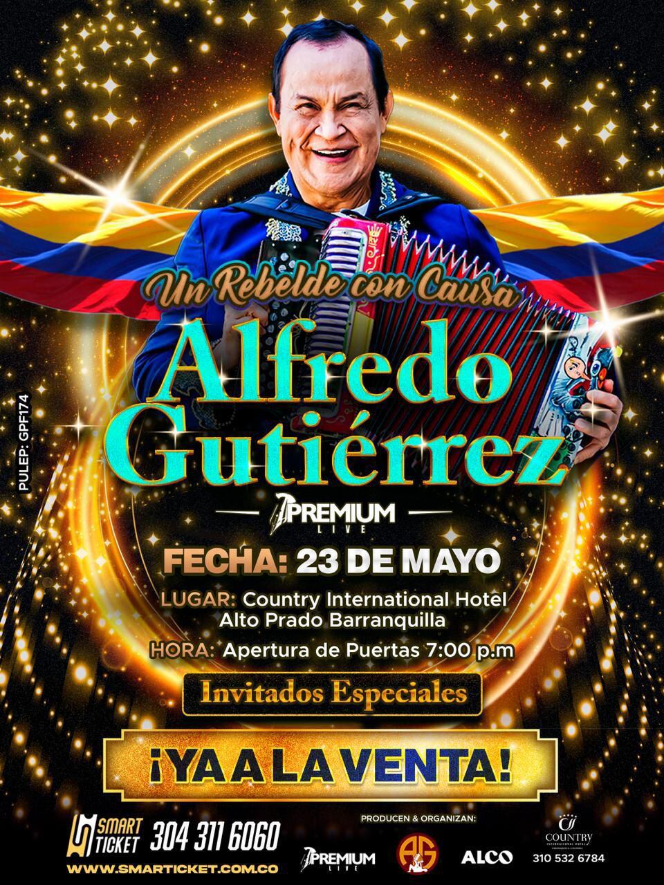 Alfredo Gutiérrez presentará el espectáculo