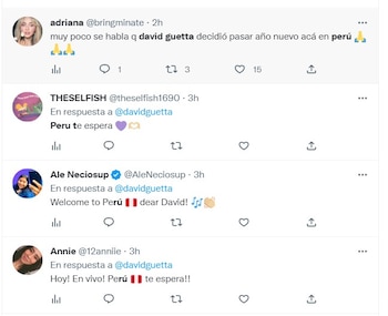 Usuarios emocionados por el concierto