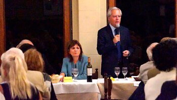 Federico Pinedo, en marzo, junto