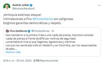 Andrés Julián Rendón, candidato a