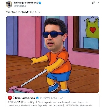 La controversia también puso el foco sobre Daniel Briceño, quien durante el gobierno anterior se hizo conocido por sus denuncias sobre contratación estatal - crédito X