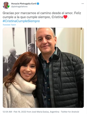 Tuit de Horacio Pietragalla Corti,