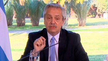 Alberto Fernández, en un imagen