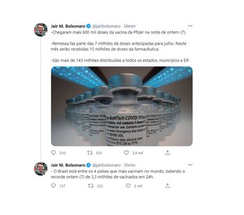 El tuit de Bolsonaro sobre