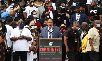 Martin Luther King III durante