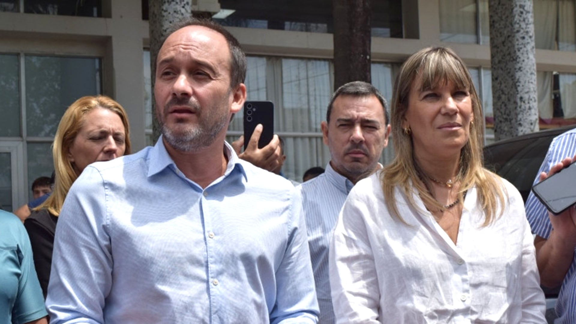 El intendente de Goya, Mariano Hormaechea, y la ministra de Industria de Corrientes, Mariel Gabur