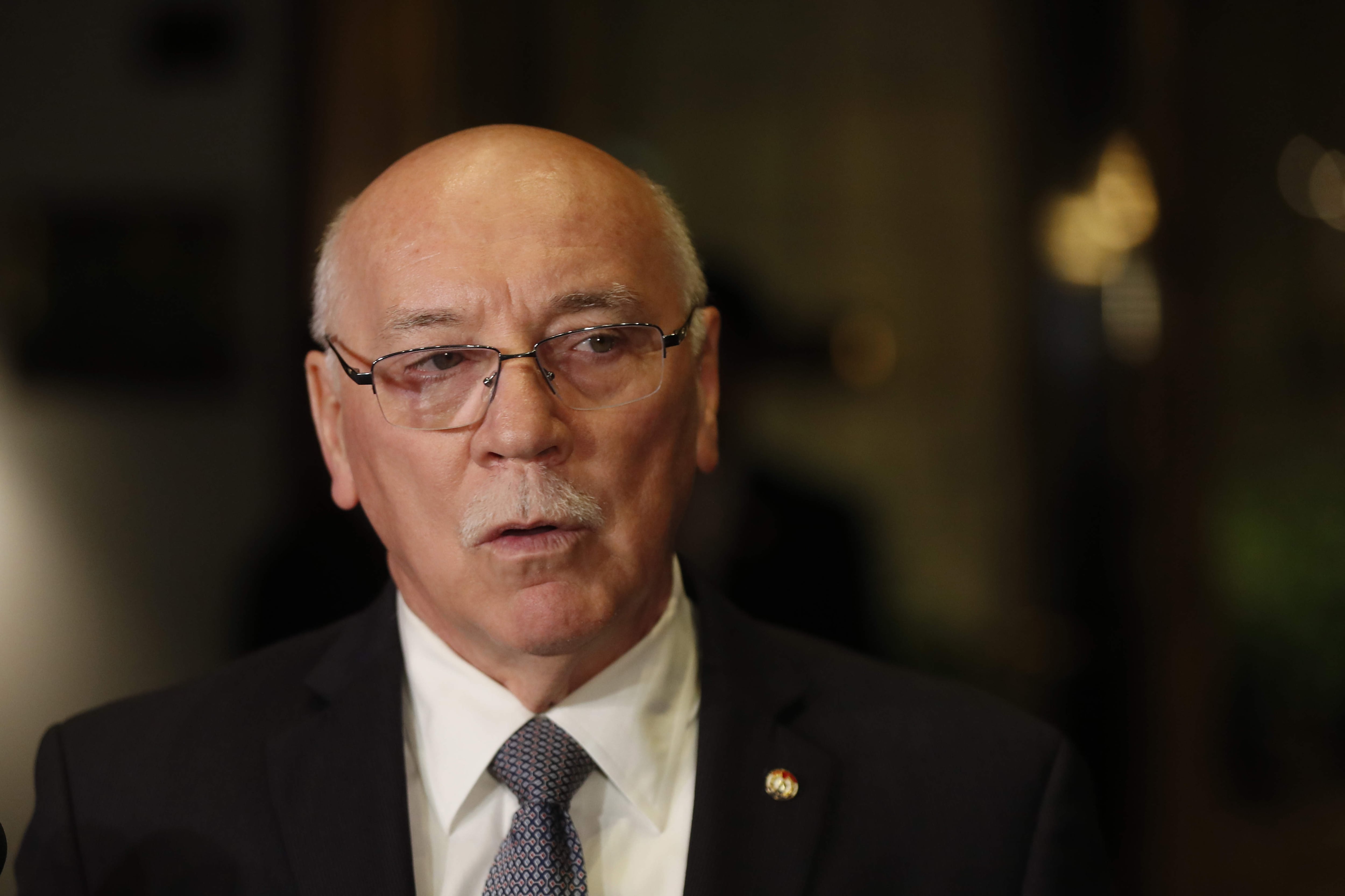 El jefe de la misión de observadores de la Organización de Estados Americanos (OEA), Eladio Loizaga (EFE/Paolo Aguilar)