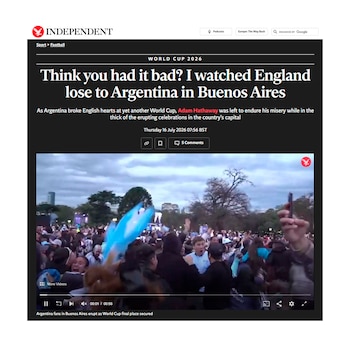 Captura portada Independent