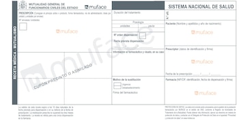 Un talonario de Muface