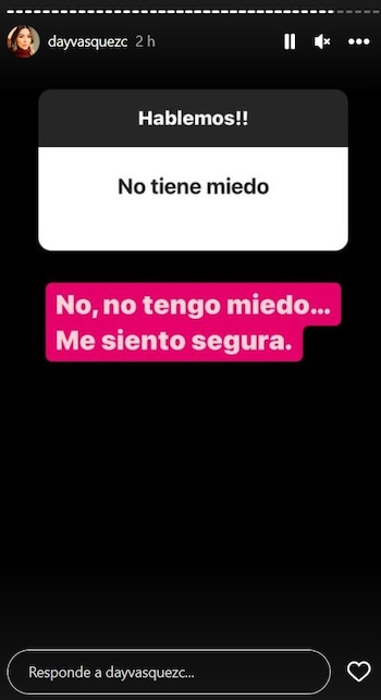 Day Vásquez habló sobre su