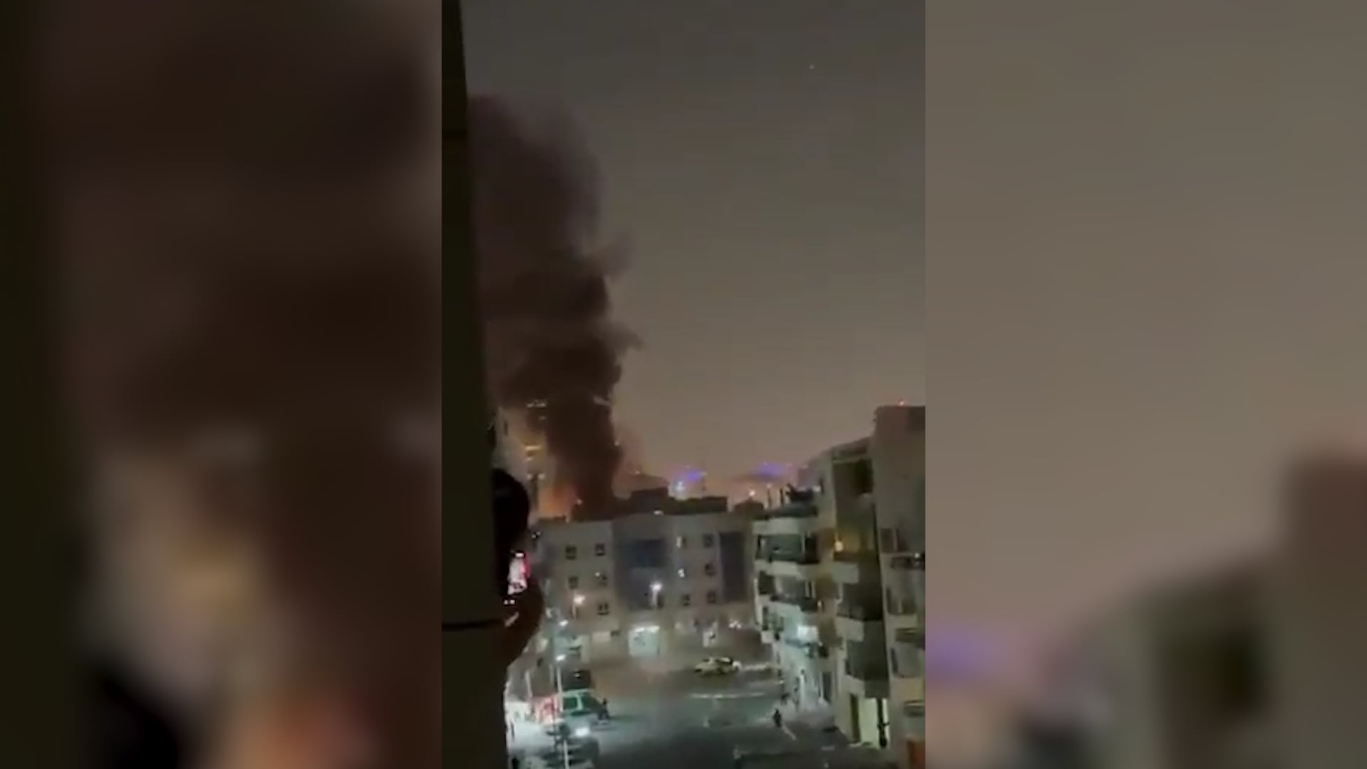 EN VIVO: Un ataque con drones provocó un incendio cerca del consulado de Estados Unidos en Dubái