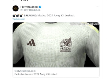 Filtran jersey de la selección