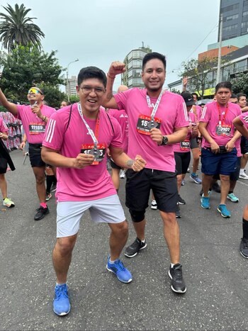 Pancho y Miguel se conocieron gracias al deporte. El primero es ingeniero de sistemas, el segundo odontólogo. (Instagram)