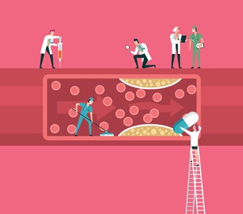 Team of doctors diagnose human