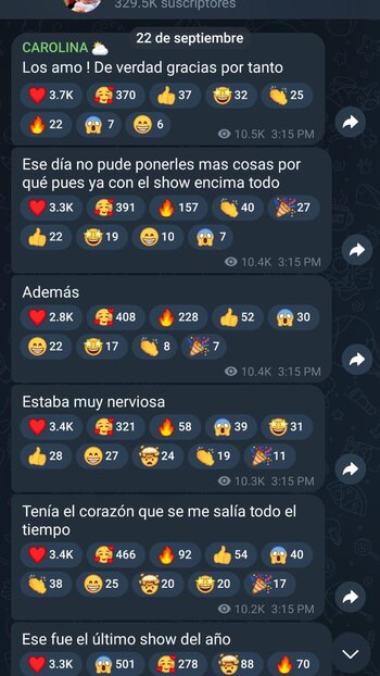 Karol G confirmó que su presentación en 'Rock in Rio' fue su último show del año - crédito Canal WhatsApp Karol G