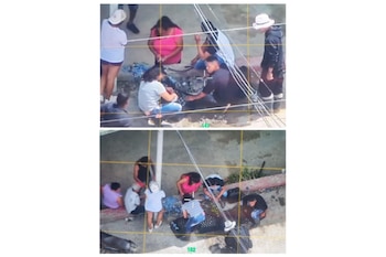 Civiles fueron grabados elaborando explosivos