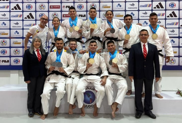 Colombia cierra una actuación histórica para el judo colombiano en el campeonato panamericano, consolidándose como referente continental con 4 medallas de oro, 3 medallas de plata y 1 medalla de bronce - crédito @fecoljudo/Instagram