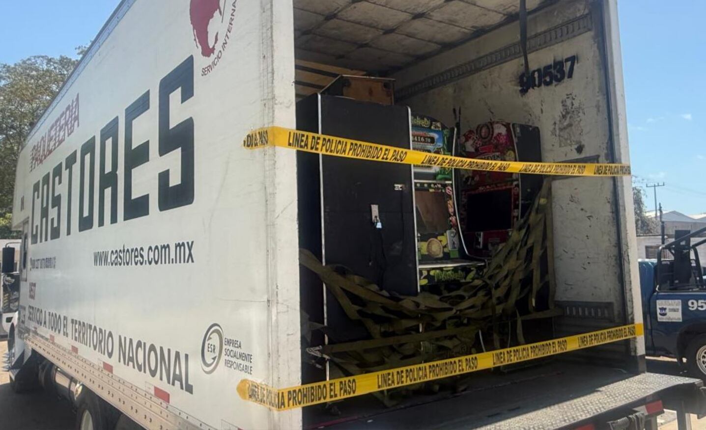 En total fueron aseguradas 121 máquinas (SSP Sinaloa)