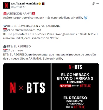 Netflix Latinoamérica anuncia el lanzamiento