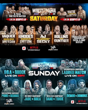 Cartelera de Wrestlemania 42