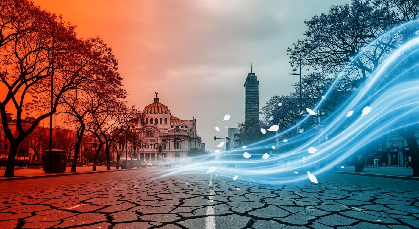 Alerta climática en México: Onda de calor, lluvias intensas y fuertes vientos afectan el territorio
