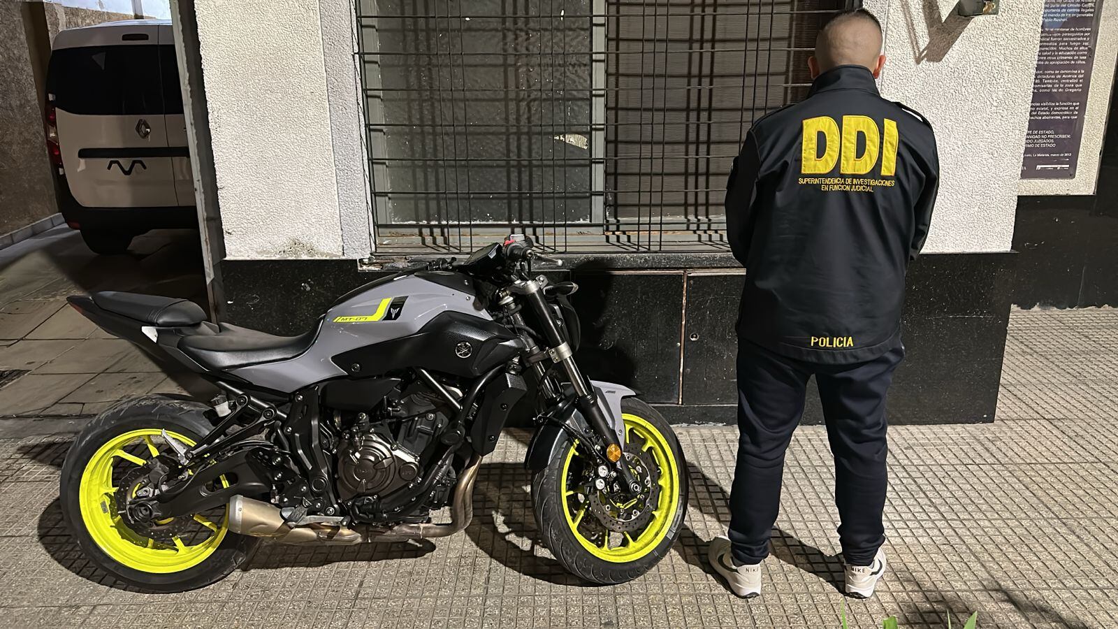 La moto secuestrada al prófugo