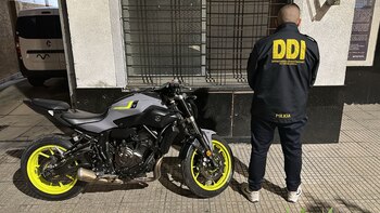 La moto secuestrada al prófugo