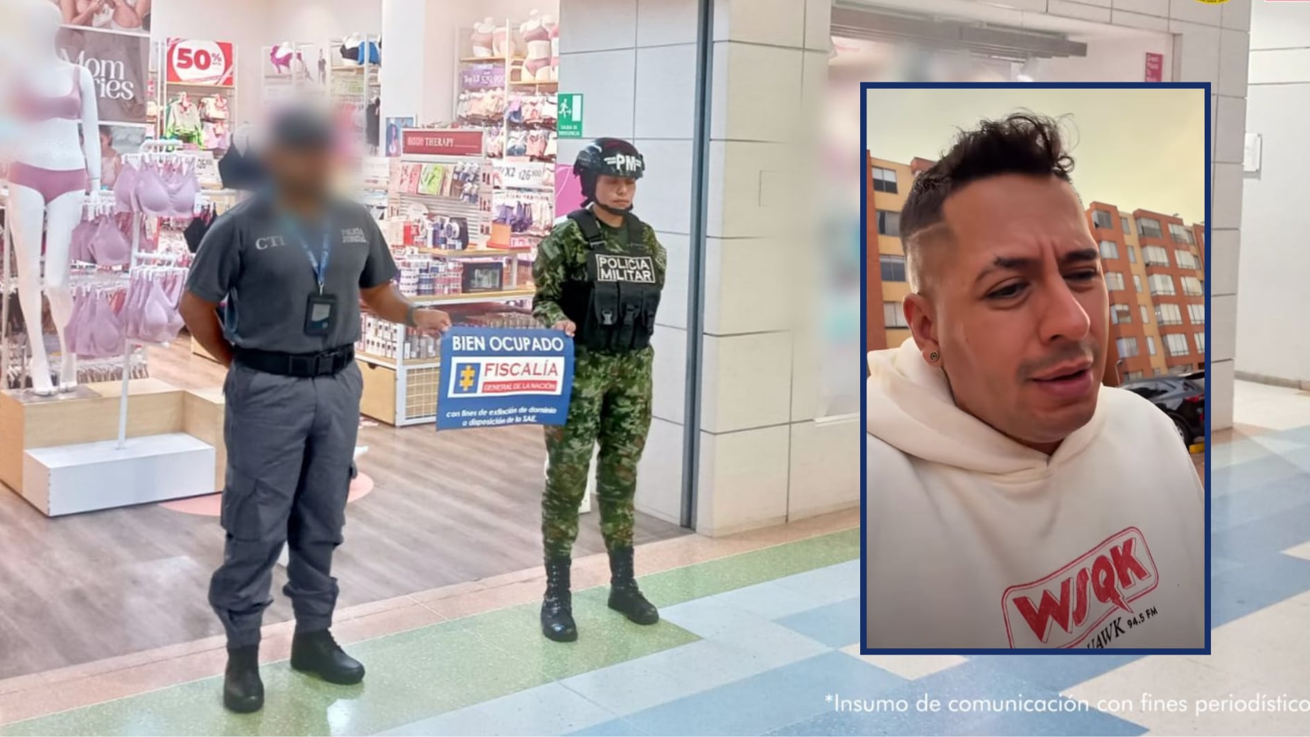 La modalidad de lavado de dinero que se investiga por parte de la Fiscalía se conoce como pitufeo (smurfing) - créditos Fiscalía General de la Nación | @millervisita/IG