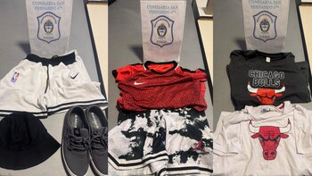 Parte de la mercadería sustraída