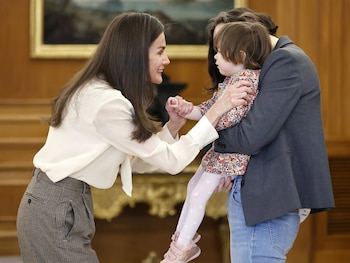 La reina Letizia durante la