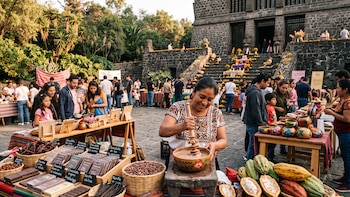 El festival de cacao y chocolate artesanal que reúne a productores de 14 estados llega al Museo Anahuacalli