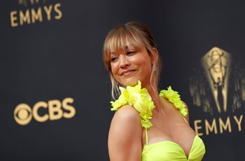 Actor Kaley Cuoco arrives at the 73rd Primetime Emmy Awards in Los Angeles, U.S., September 19, 2021. REUTERS/Mario Anzuoni