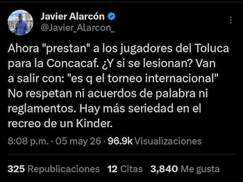 La falta de seriedad entre los dirigentes quedó en evidencia, según el reconocido periodista deportivo Alarcón, al denunciar que los acuerdos y reglamentos no reciben el respeto que merecen (captura de pantalla)