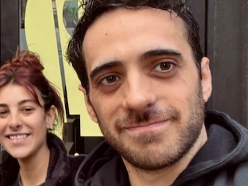 Salazar y "Tati" Leclercq, en una foto de las redes del anestesiólogo fallecido