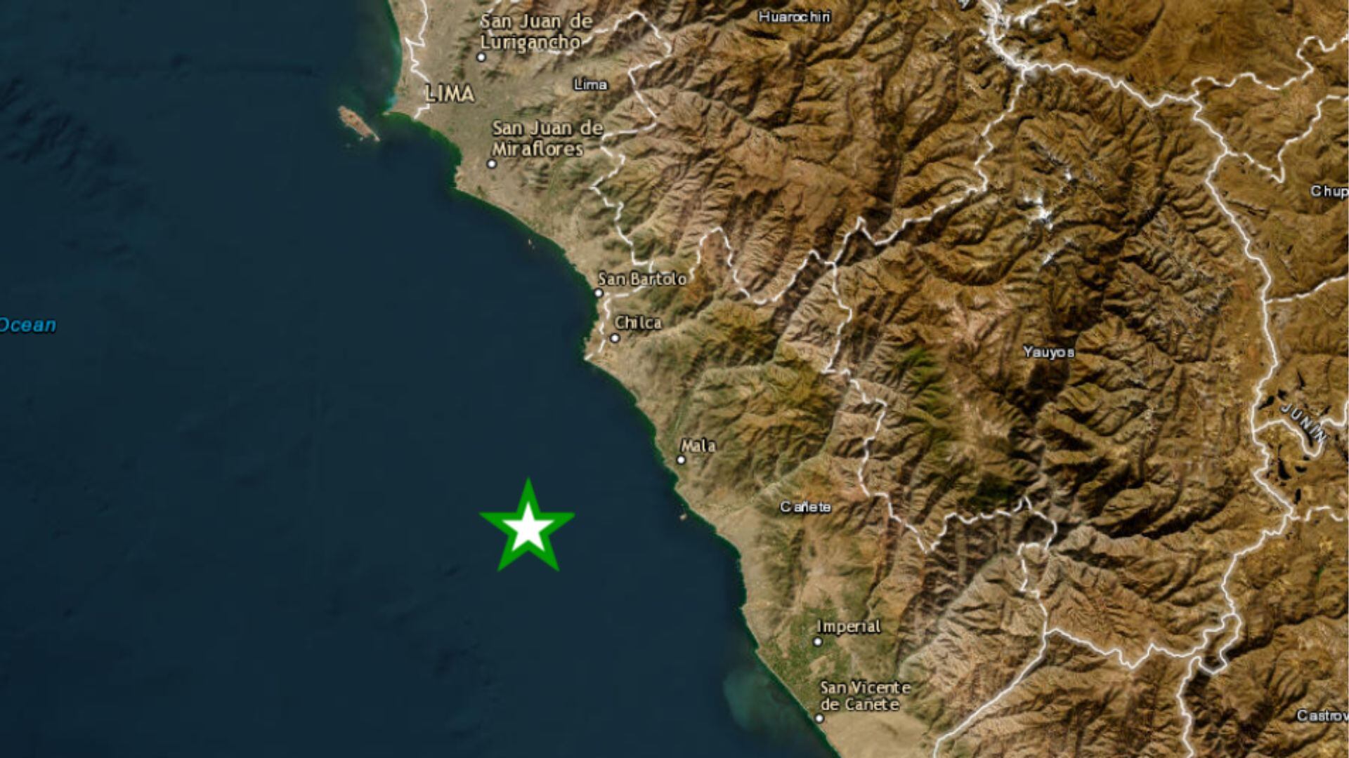 REPORTE SÍSMICO: 09:19 – Chilca, Lima
