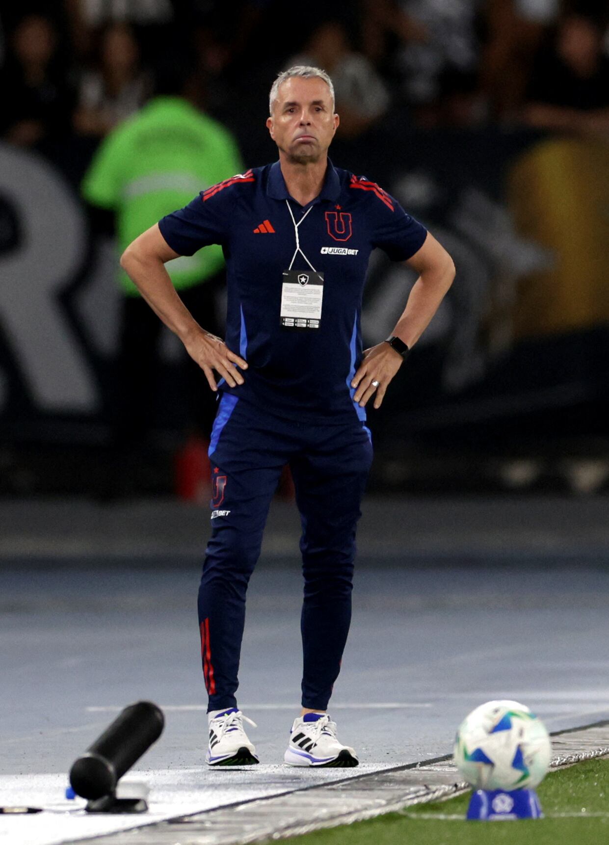 Gustavo Álvarez durante el juego entre la Universidad de Chile y Botafogo en Río de Janeiro. Crédito: REUTERS/Ricardo Moraes